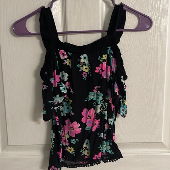 Justice Floral Off the Shoulder Top - Picture 3 of 4